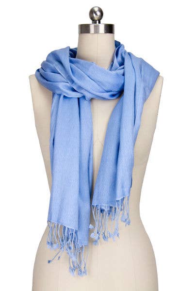SAACHI - Wholesale Scarf - Women's - Cashmere Silk A Scarf With Eyelash Fringe6