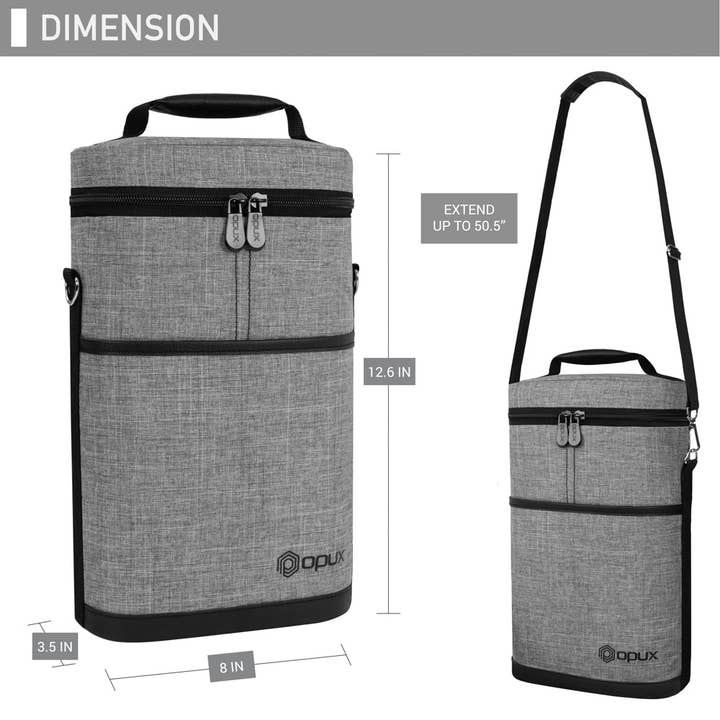 OPUX – Großhandel Weintasche – Weintragetasche für 2 Flaschen3