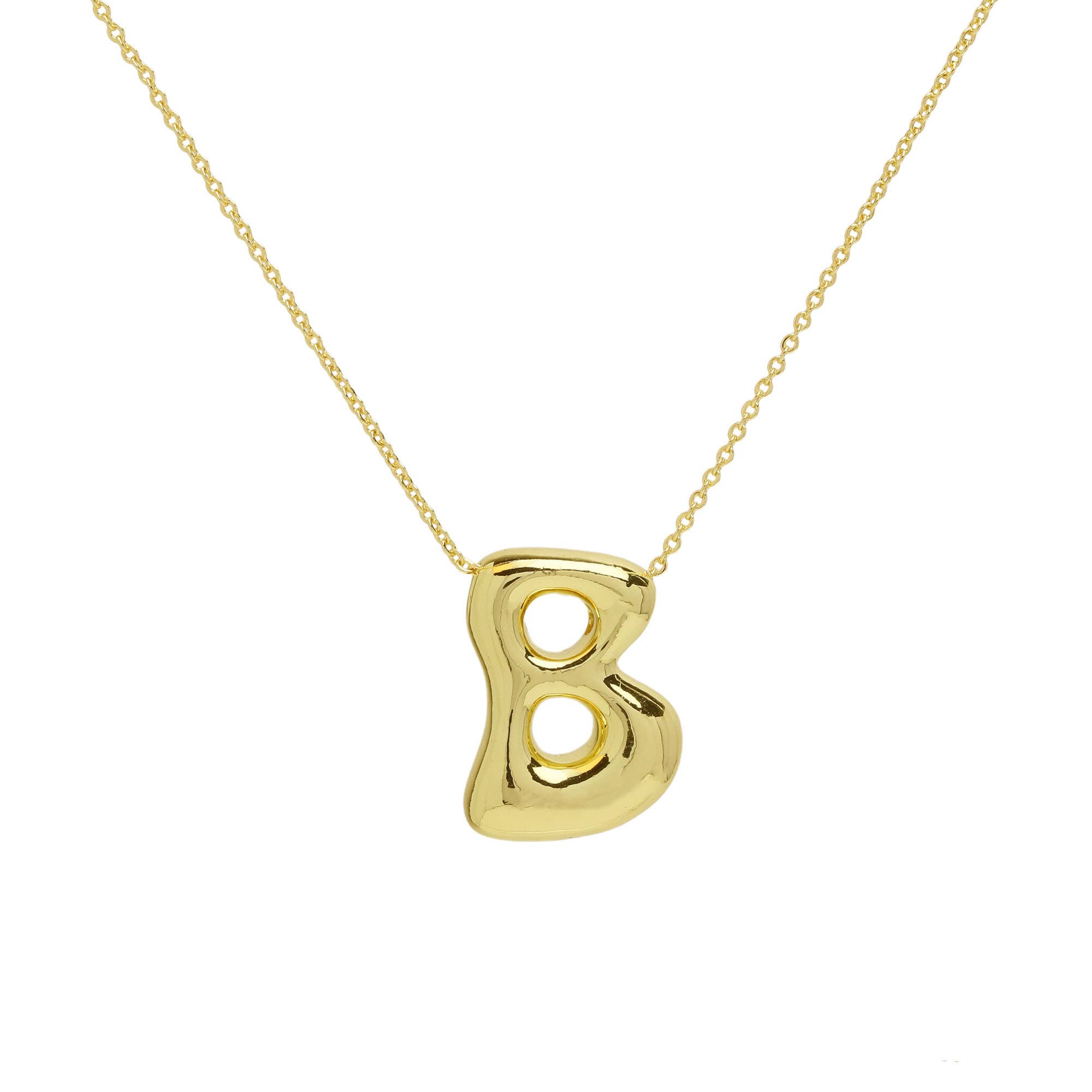 Savvy Bling – wholesale Pendant/charm necklace – Initial Waterdrop 18K Gold Necklace35