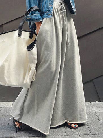 Loose Urban Gray Wide Leg Elastic Waist Pants and other Purchase Wholesale soft pants. Free Returns & Net 60 Terms on Faire trending on Faire.