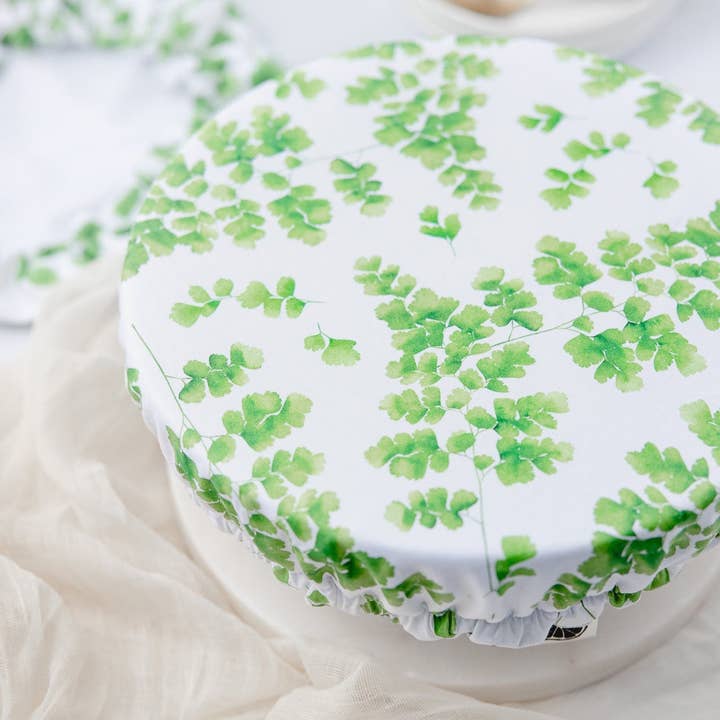 Reusable Dish Cover - Maidenhair Fern for wholesale by Wild Clementine Co.