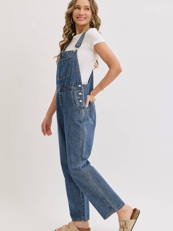 Sweet Lovely by Jen - Wholesale Overalls - Women's - DENIM ADJUSTABLE STRAPS OVERALLS12