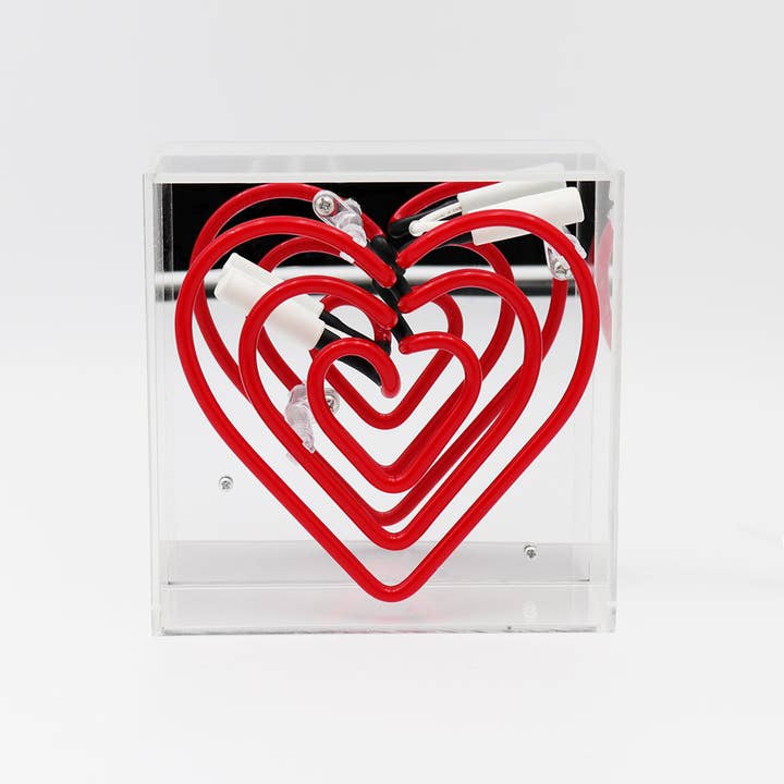 Locomocean - Wholesale Neon Sign - 'Heart' Mini Acrylic Box Neon Light