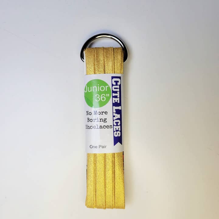 Gold Cute Shoe Laces - for Adults & Kids for wholesale by Cute Laces