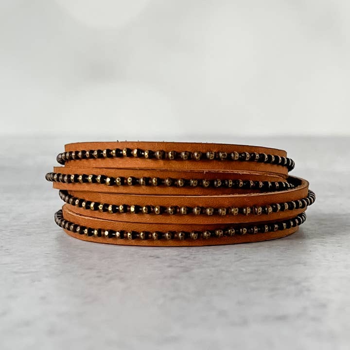 Beads Row Slender Wrap Bracelet in Phoenix for wholesale by Presh