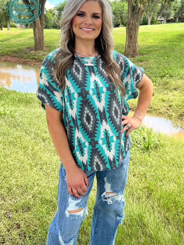 Sterling Kreek - Wholesale T-Shirt - Women's - Aztec Everest Top