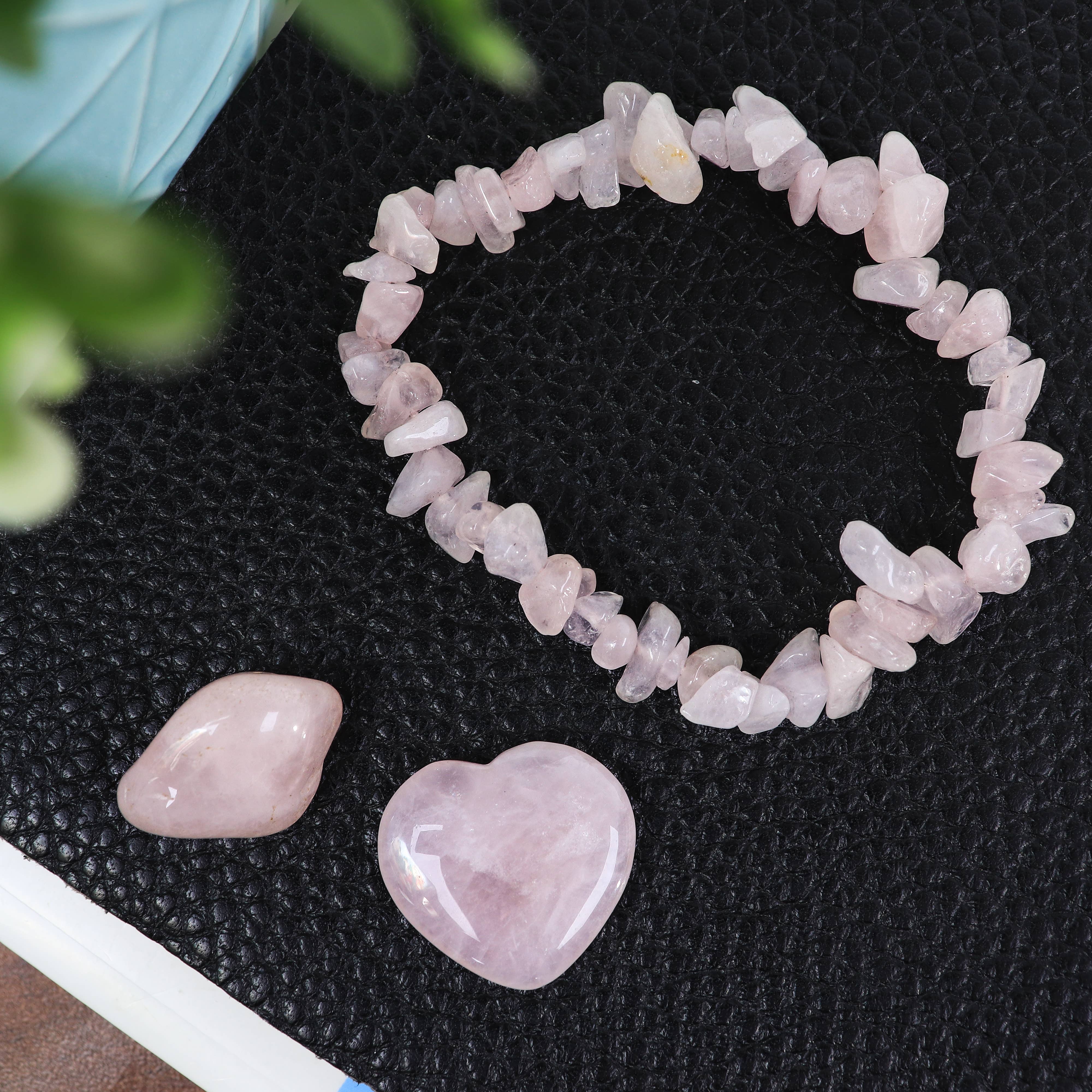 Natures Artifacts Inc – wholesale Charm/dangle bracelet – Gemstone Bracelet, Heart & Tumble Gift Set with Display Box7