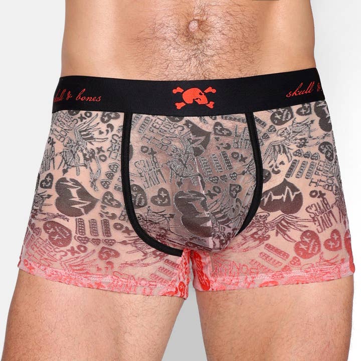 Love Bites Burnout Black Ombre Trunk for wholesale by Skull & Bones