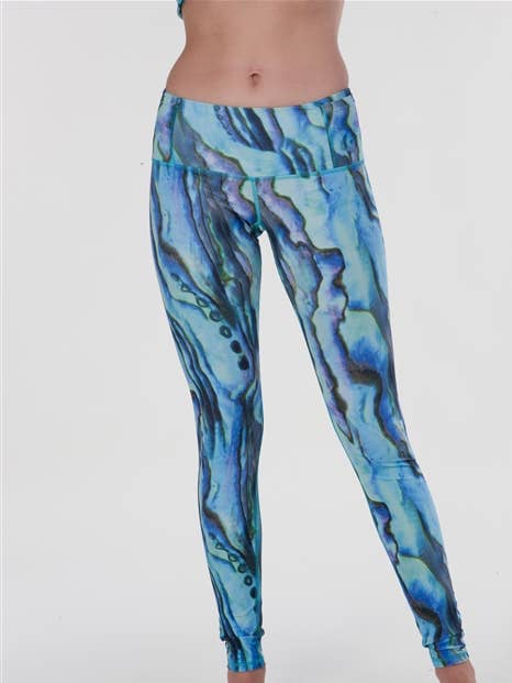DAMEN LEGGINGS - BLAUER ABALONE für den Großhandel von Tutublue