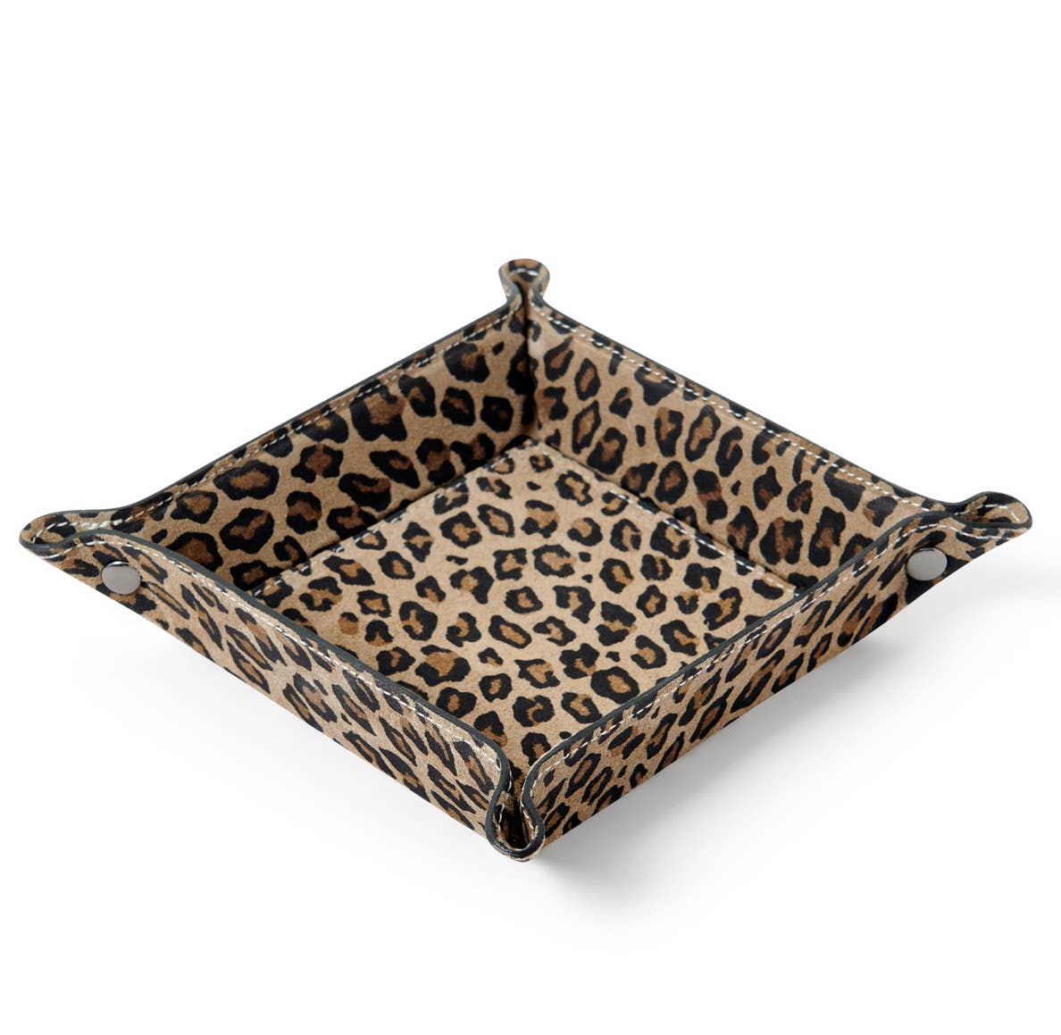 MONTTE DI JINNE - Wholesale Decorative Tray - Italian Handmade Genuine Leather Valet Tray0