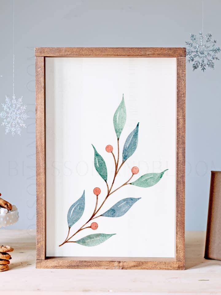 Botanical Christmas Print for wholesale by Blossom & Bloom