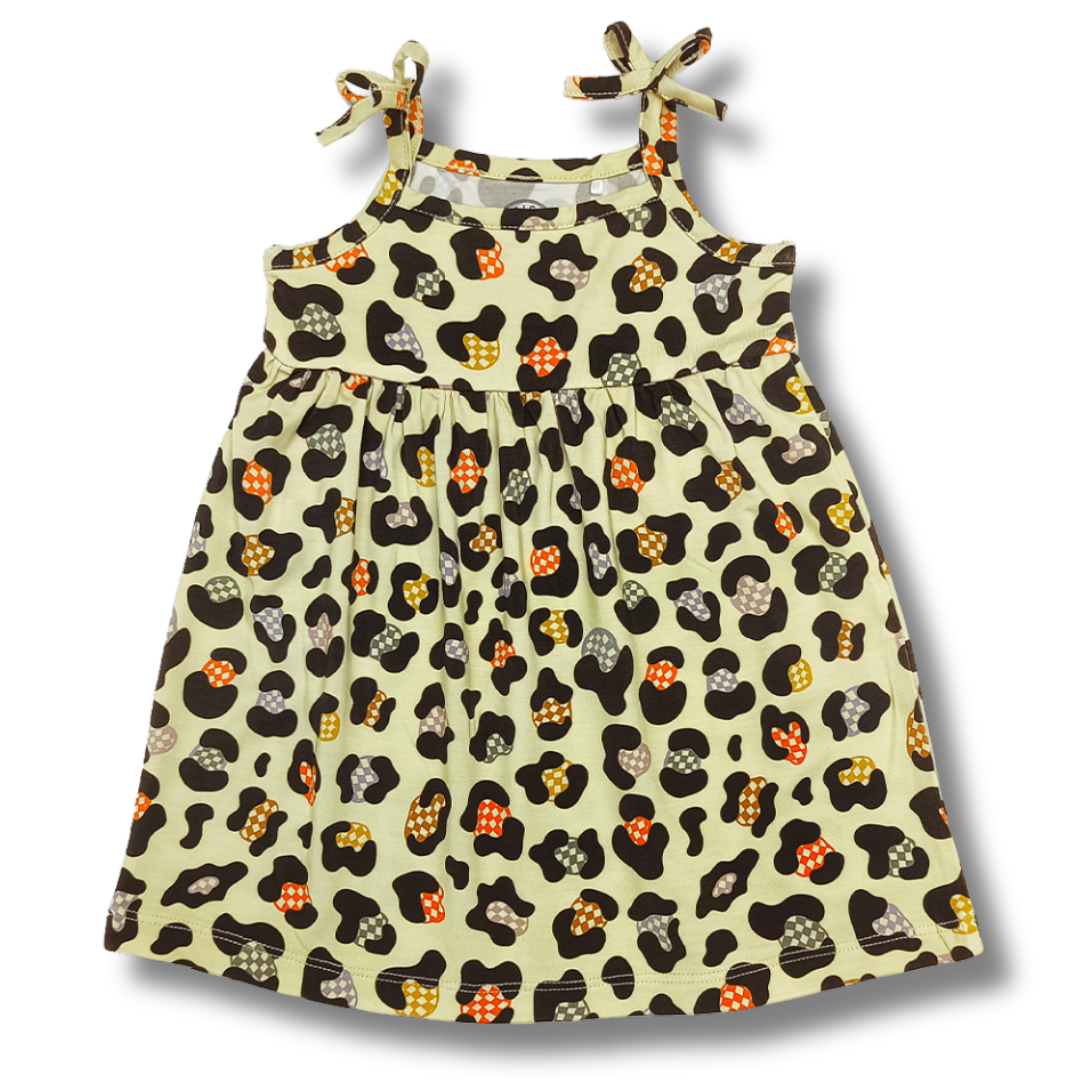 Strictly Wild - Wholesale Dress - Kids - Cheetah Checker Dress0