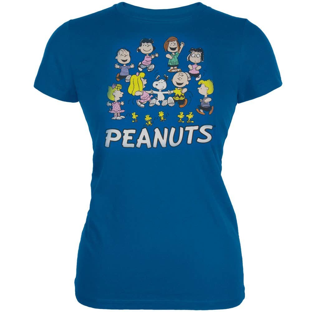 Official Store - Wholesale Screen Printed T-Shirt - Women's - Peanuts - Gang Women's Juniors T Shirt0