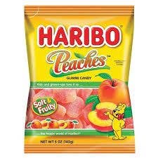 Grandpa Joe's Candy Shop - Wholesale Gummy - Haribo Peaches, 5oz, 12ct Case