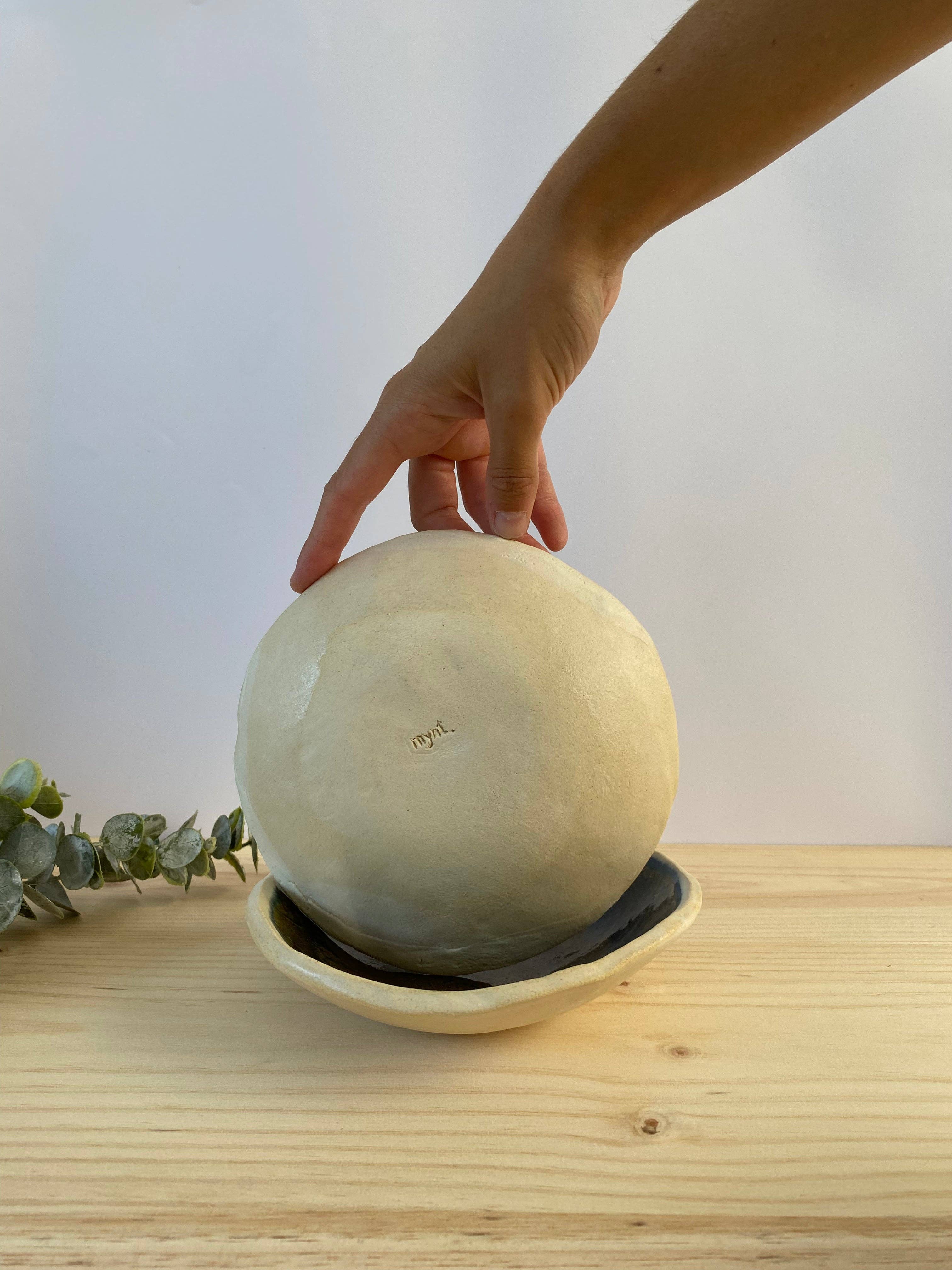 mynt ceramics - Wholesale Bowl - Cereal Bowl in Shades of Blue and Brown | Handmade Ceramics1