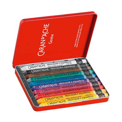 Caran d'Ache - Wholesale Pastels - Set of 10 NEOCOLOR™ II Pastels in Metal Box1