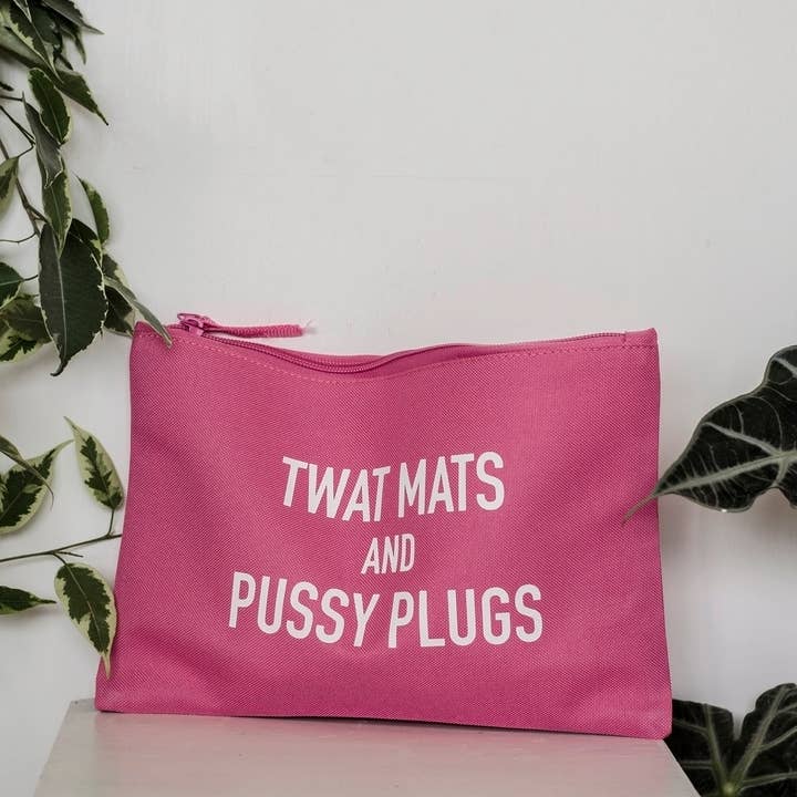 SWEARY SANITARY STORAGE / Tw*t Mats & P*ssy Plugs for wholesale by F Bomb Designs