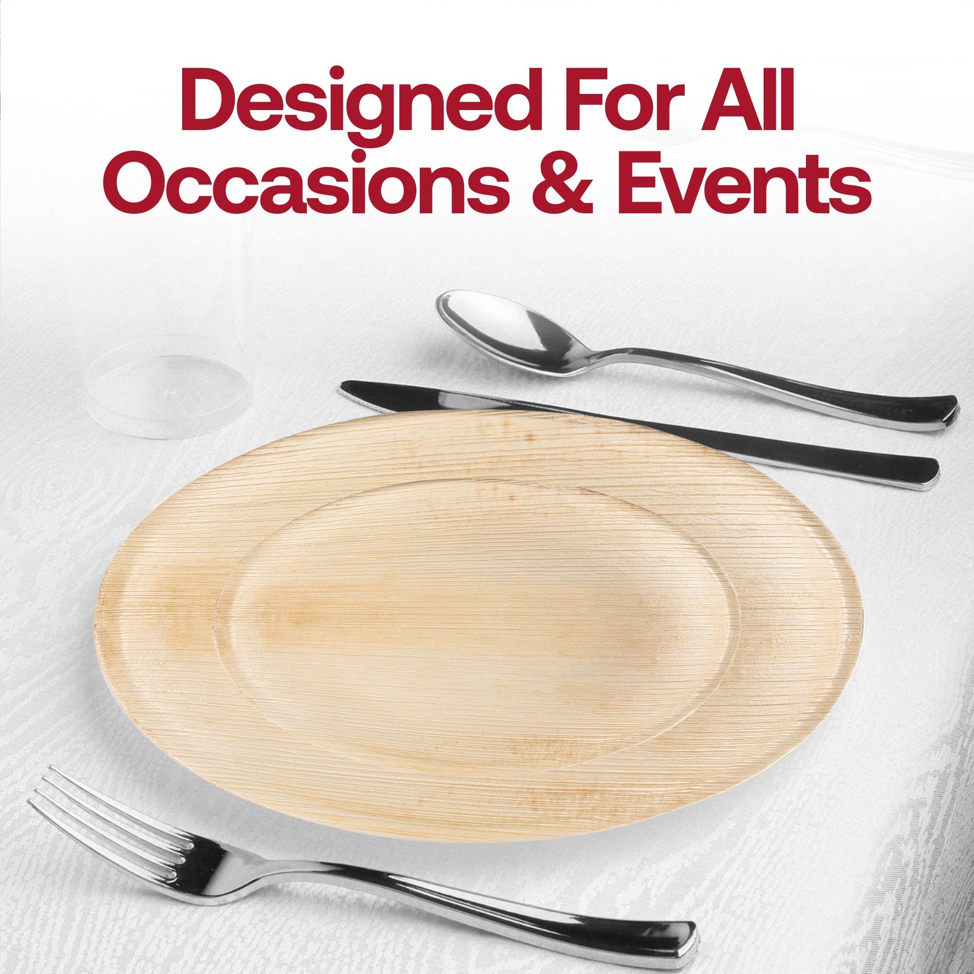 Smarty had a Party – wholesale Servisset – Rundt palmblad miljövänligt middagsservis - 100 gäster7