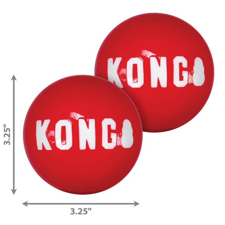 Pet Palette Distribution - Wholesale Pet Fetch Ball - Dog - KONG® Signature Balls Dog Fetch Toy Large 2pk