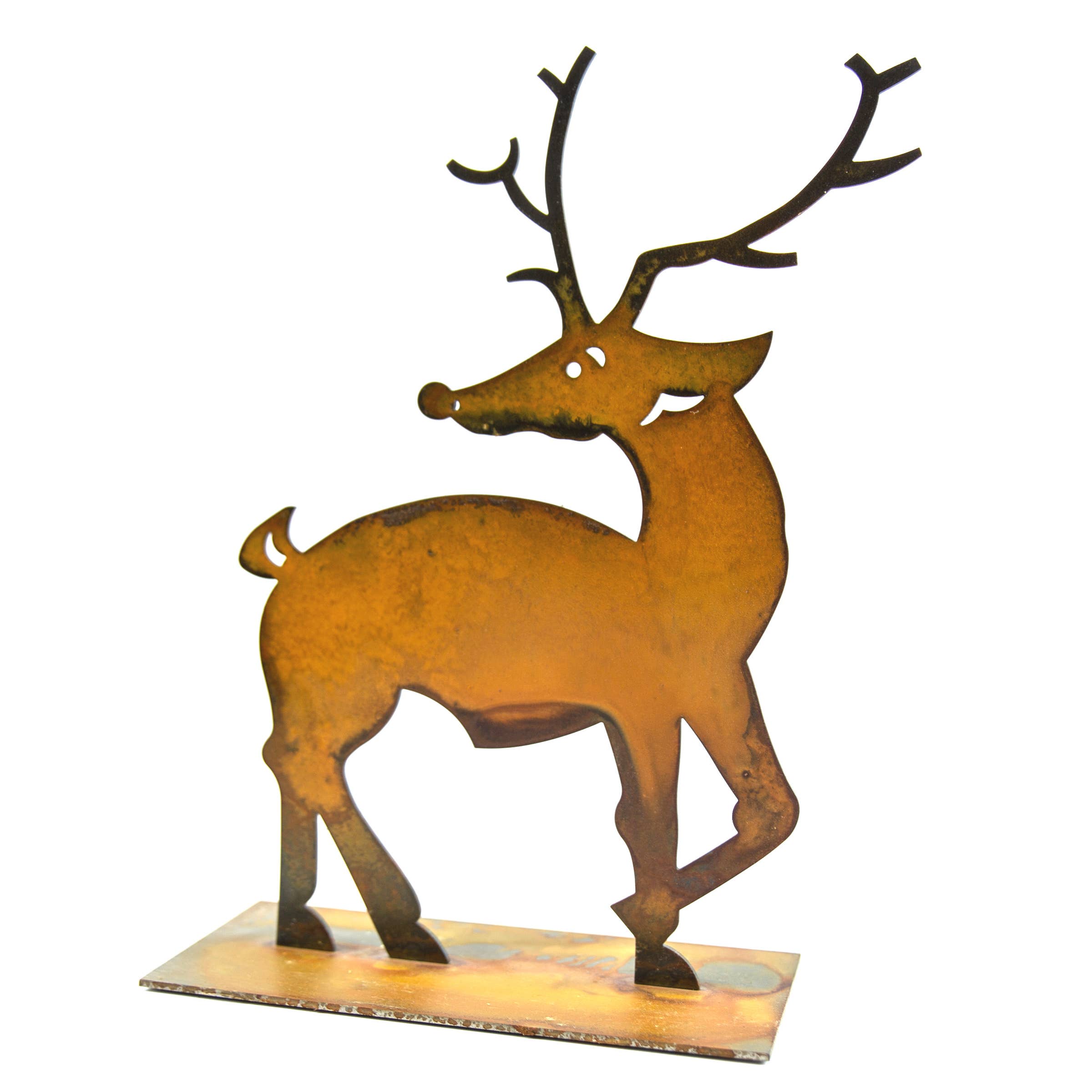 Prairie Dance - Vente Décoration de Noël - Renne danseur - petites statues de rennes en métal rouillé5