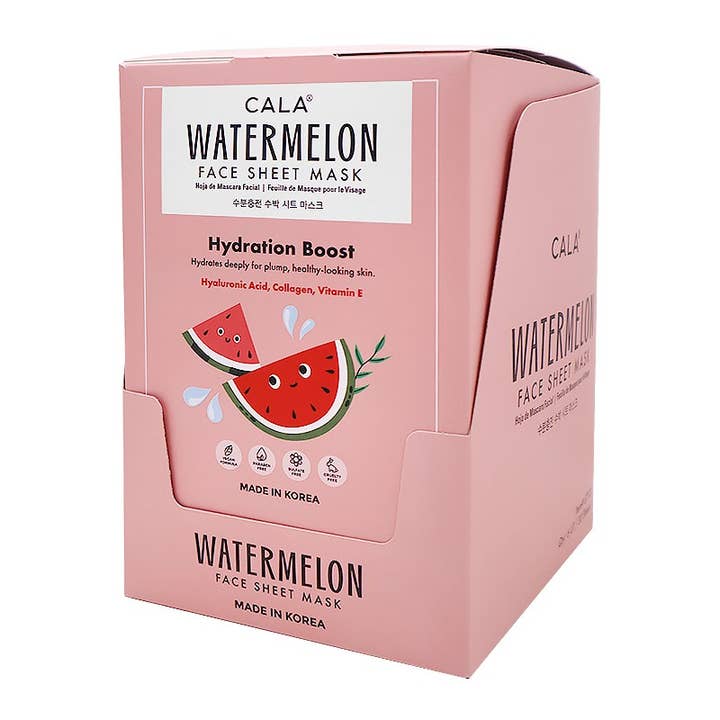 PINEAPPLE Beauty - Wholesale Skincare Face Mask - CALA 67113 Watermelon 5 Sheet Face Mask - 6 pcs