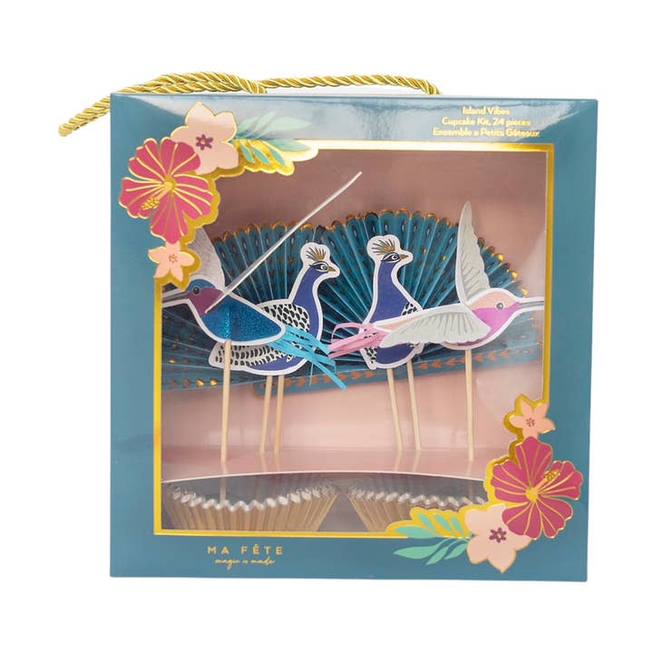 Coleção Tropical, Toppers Cupcake por atacado de Ma Fête