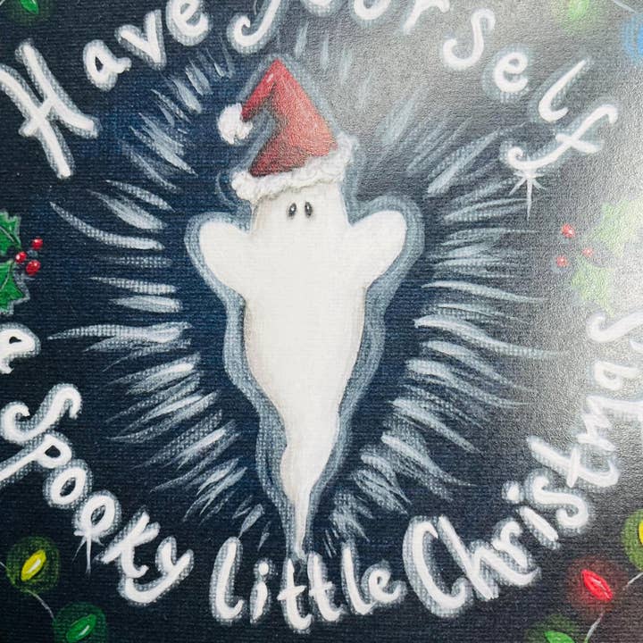 FreeRangeFaeries – wholesale Everyday greeting card – Spooky Christmas Square Greetings Card 2