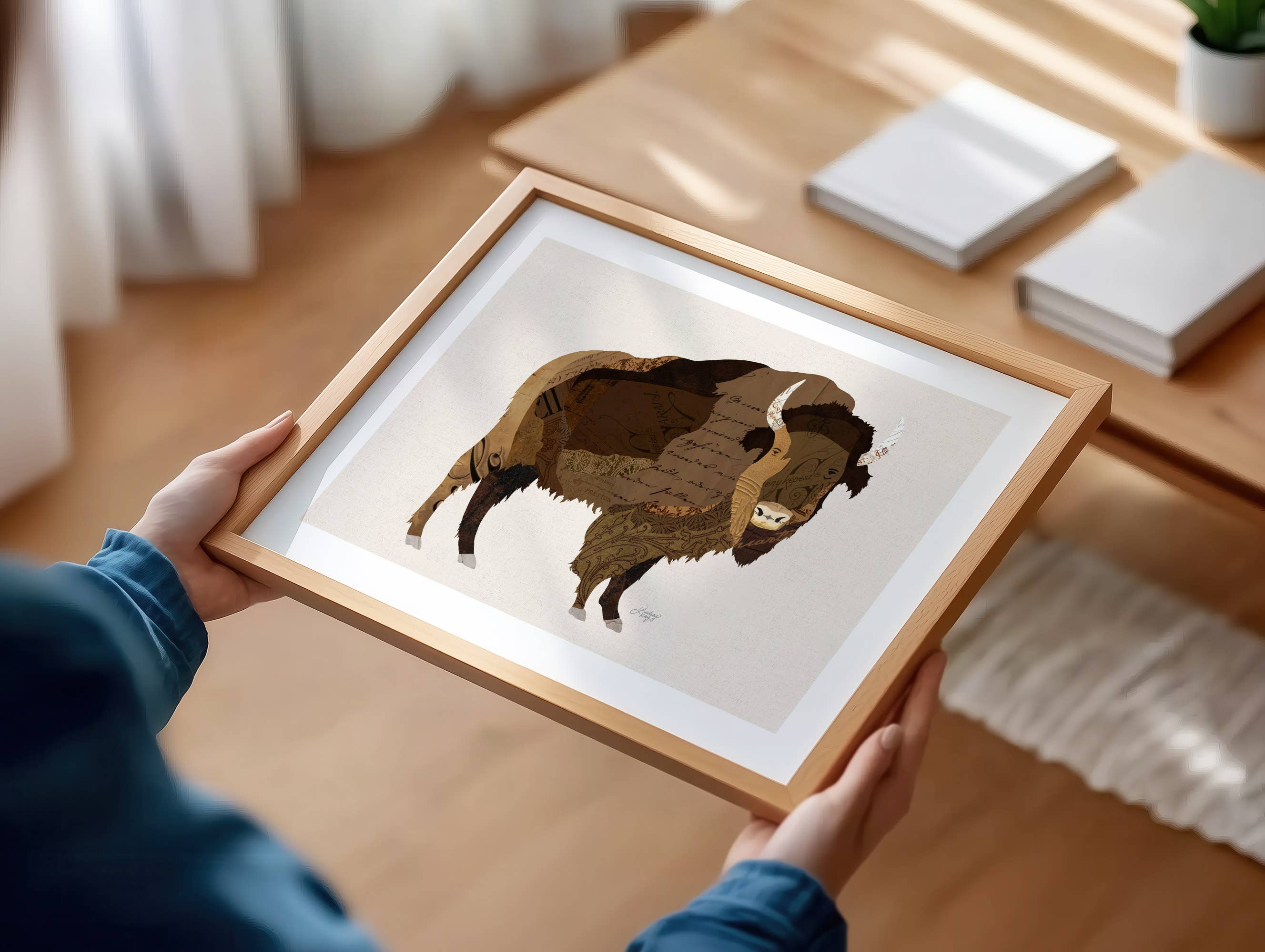 Lindsey Kay Collective - Wholesale Art Print - Buffalo Collage Illustration - Art Print1