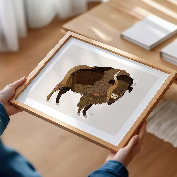 Lindsey Kay Collective - Wholesale Art Print - Buffalo Collage Illustration - Art Print1