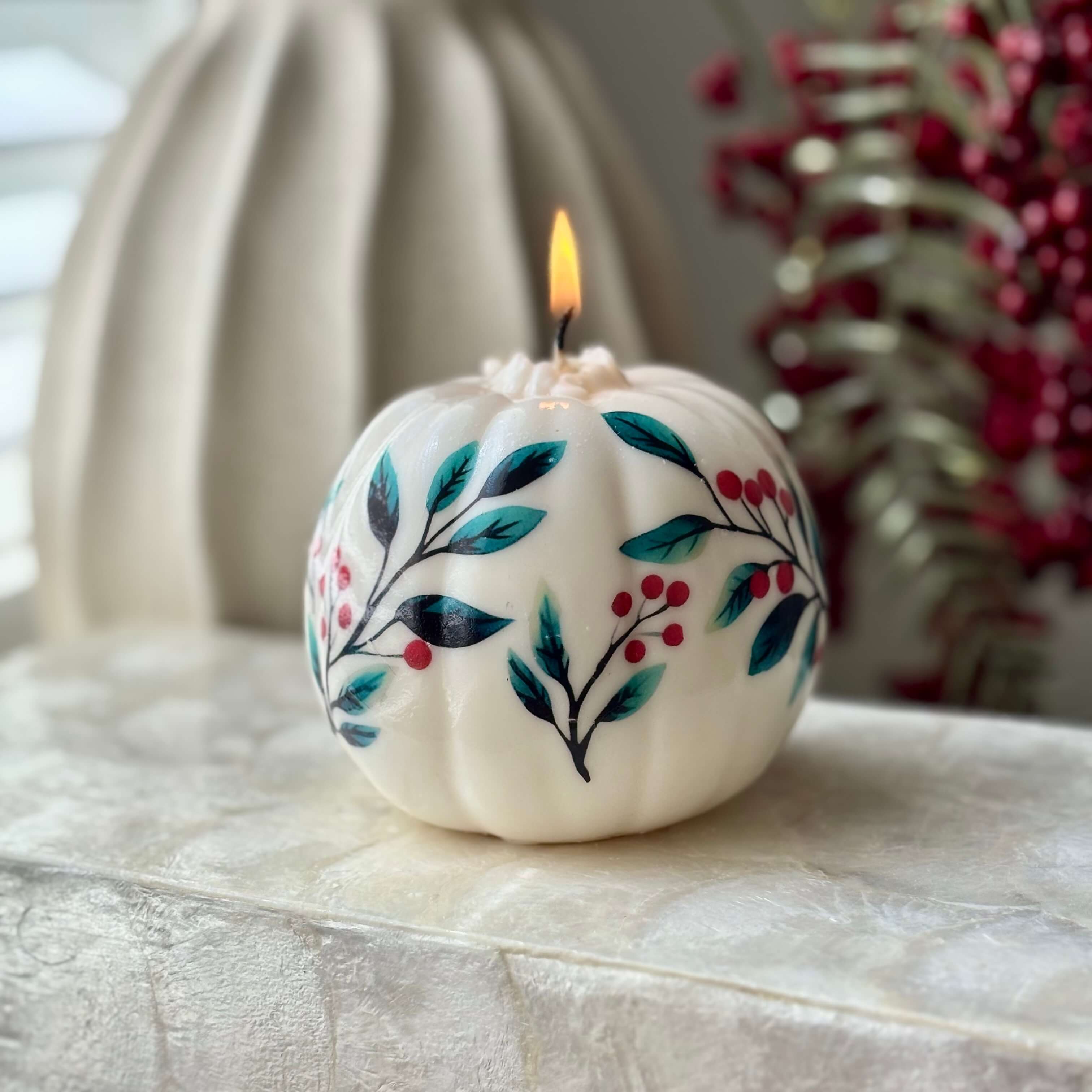 OH MY BOX – wholesale Pelarljus – Stor Vintage Pumpaljus | Juldekoration | Höstdekoration7