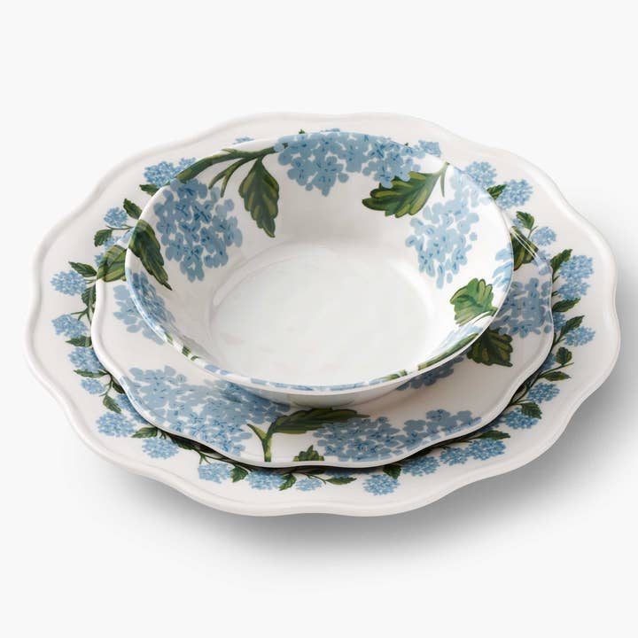 Rifle Paper Co. - Wholesale Dinner Plate - Hydrangea Melamine Dinner Plates4