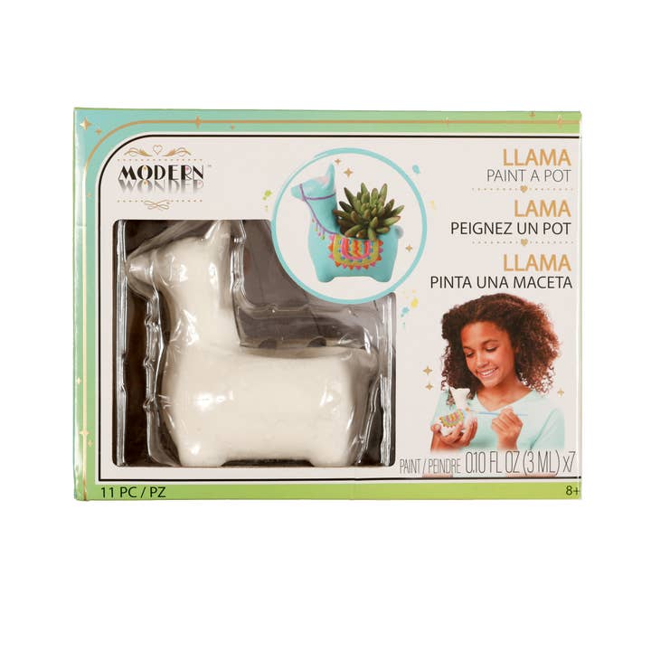 Peindre un lama en pot pour la vente par Modern Wonder