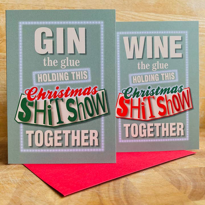 Christmas Shit Show Cards (4 Pack) for wholesale by Samantha Morris