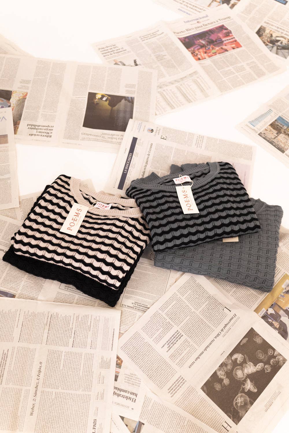 POEMS BCN - Wholesale Knit Sweater - Women's - TEXTURED CROSS KNIT JERSEY0