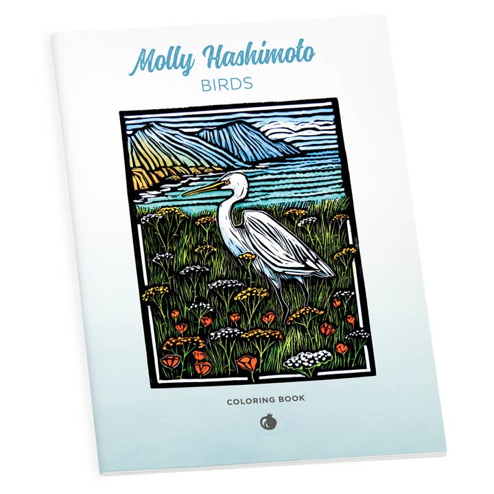 Pomegranate - Wholesale Coloring & Activity Book - Adult - Molly Hashimoto: Birds Coloring Book