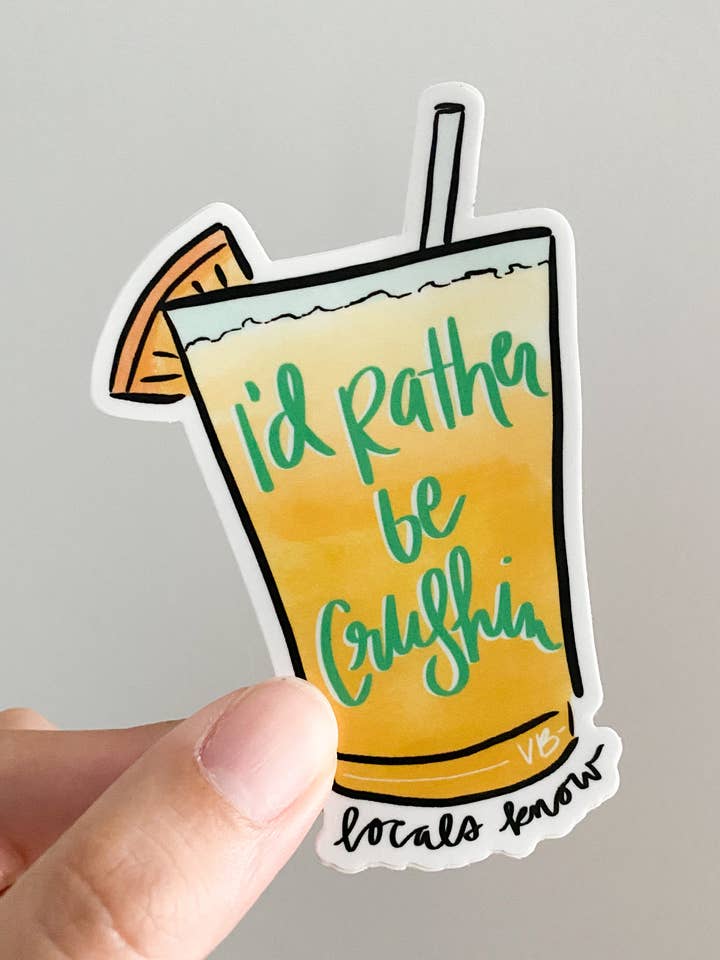 Orange Crush Sticker for wholesale by Thirteenwinks