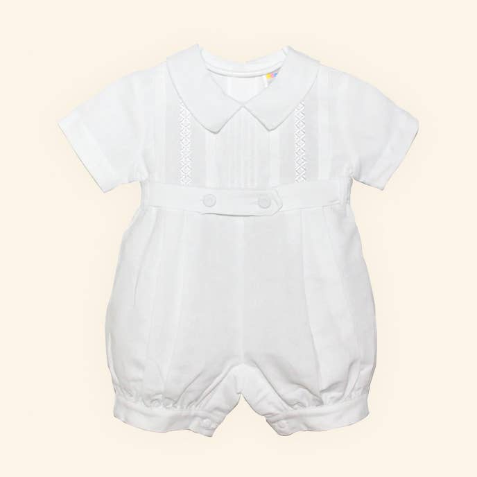 Christening Baby boy romper - Joseph for wholesale by Karela Kids Inc.