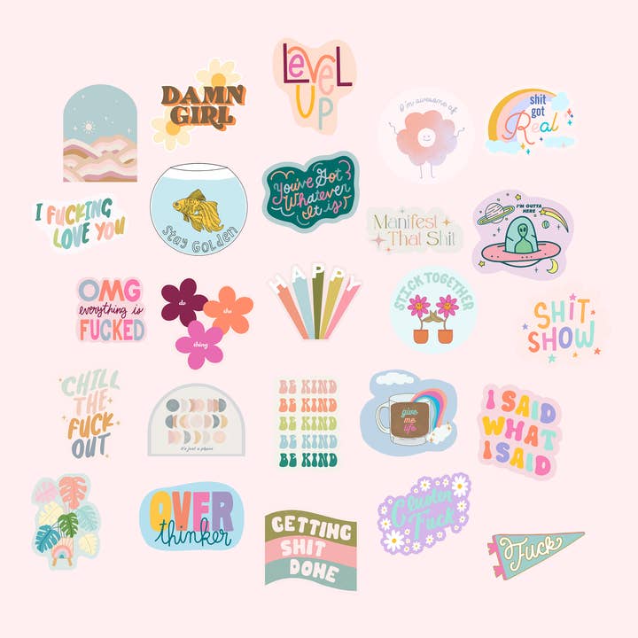 Non-Packaged Individual Stickers for wholesale by Talking Out of Turn