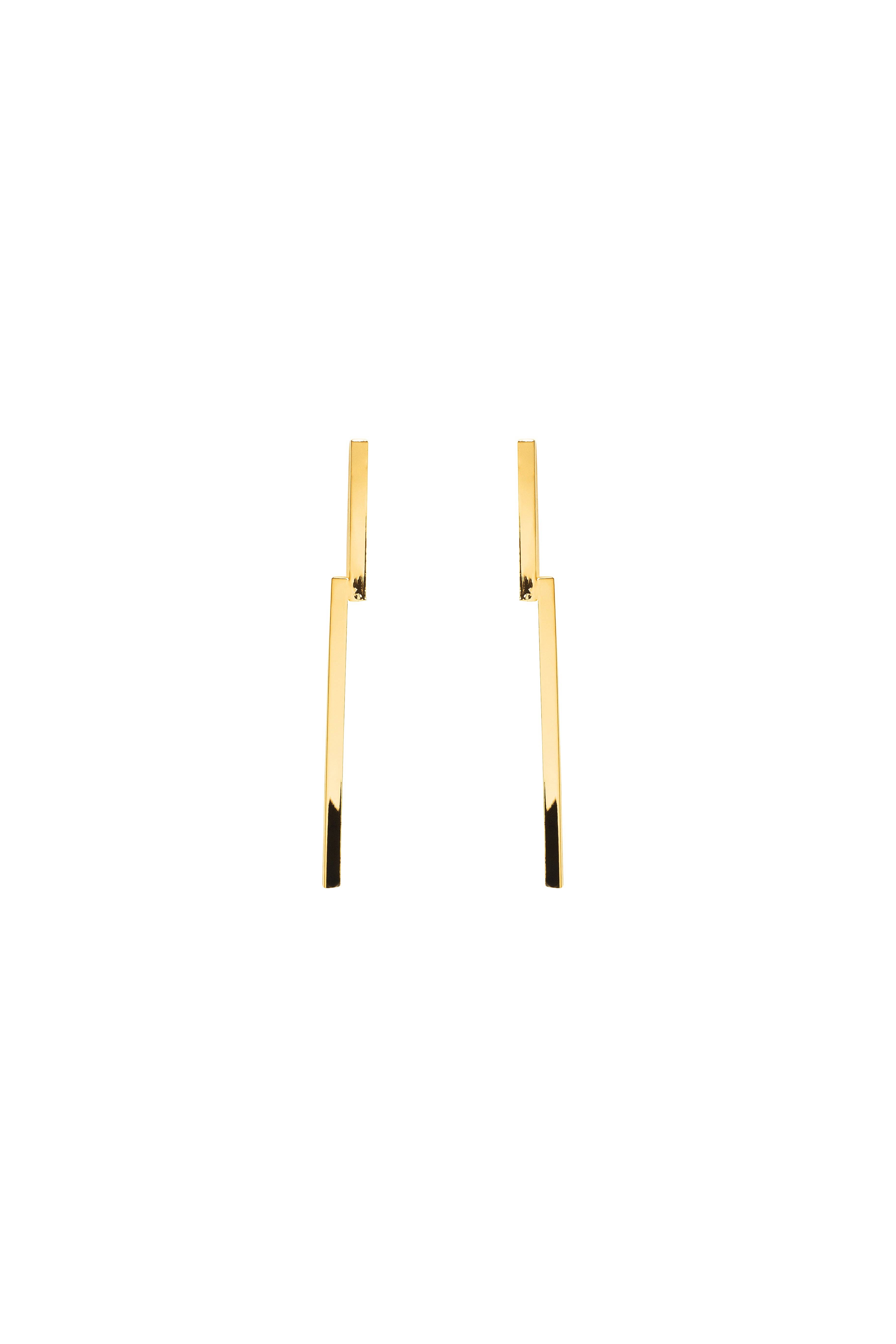 Ginger & VelVet – wholesale Dangle earrings – Long “M” Earrings1