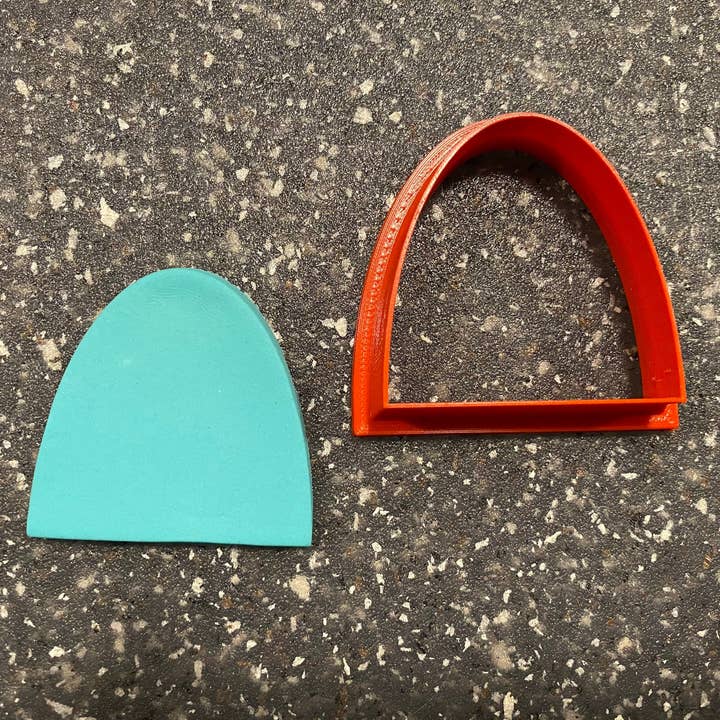 Half Oval Shape Cookie Cutter for wholesale by CookieCutterSupply