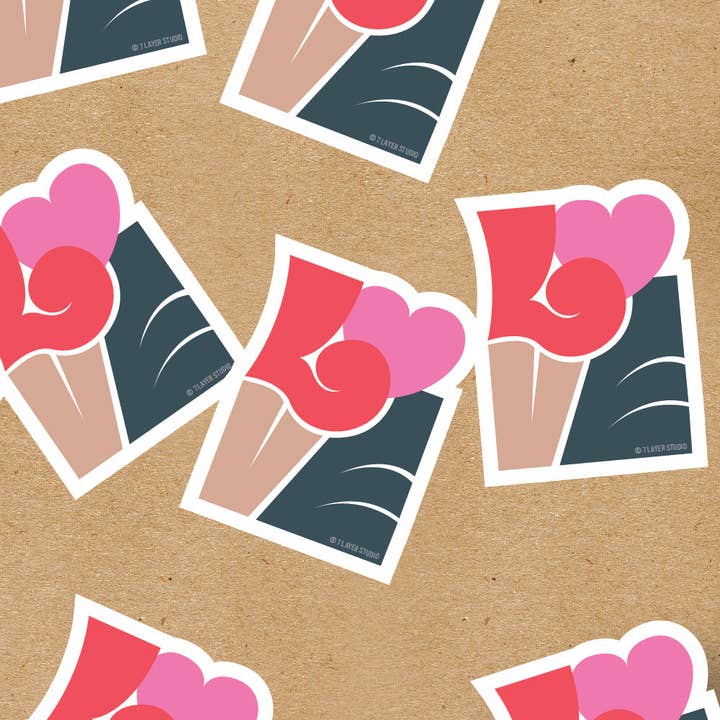 Big Love Sticker for wholesale by 7 Layer Studio Shop