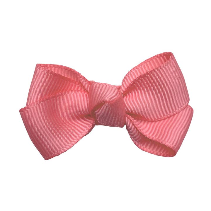 Estelle hair bow with coral clip for wholesale by La Fillette Accessories
