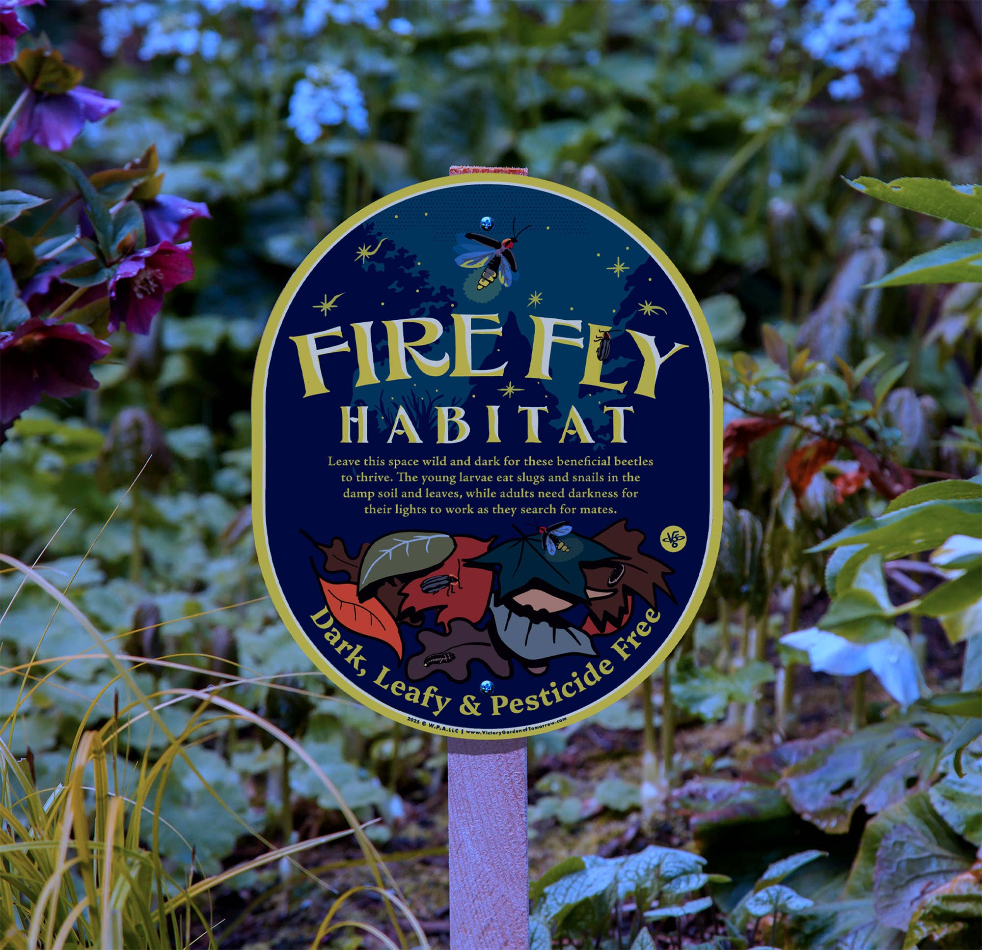 Wirtheim Poster Arts LLC - Wholesale Outdoor Sign - Firefly Habitat Sign - Lightening Bugs for Yard and Garden4