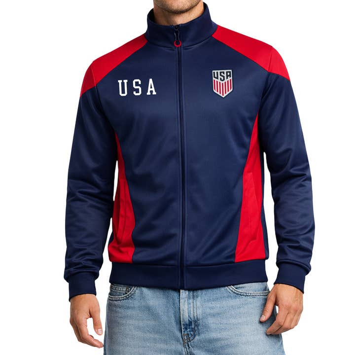 Veste de survêtement de l'équipe nationale masculine des États-Unis - USSF84TJ pour la vente par Icon Sports