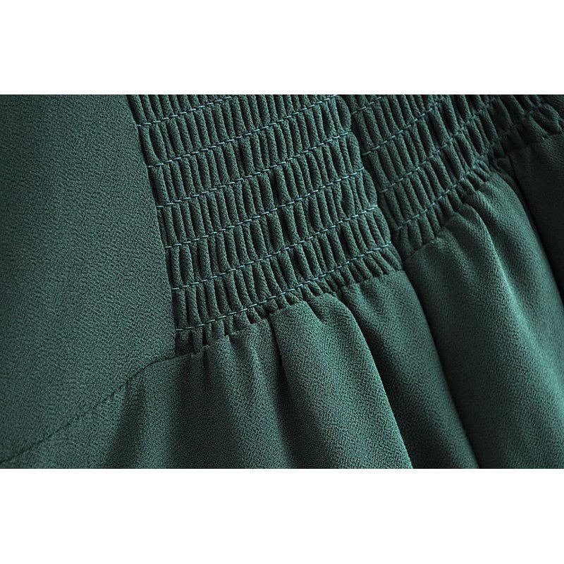 GREEN High Waist Sexy Hem Side Slit Lace-Up Slip Dress for wholesale on Faire14