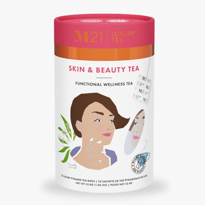 Skin & Beauty Luxury Herbal Tea | Canadian | 12/24 Tea Bags for wholesale by Tega Organic Tea