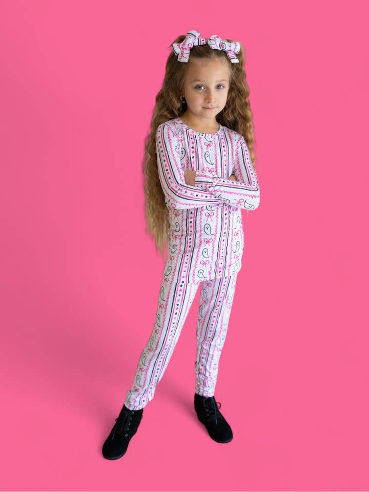 Dream Big Little Co. - Wholesale Sleepwear Set - Kids - BOO AND BOWS DREAM SET10