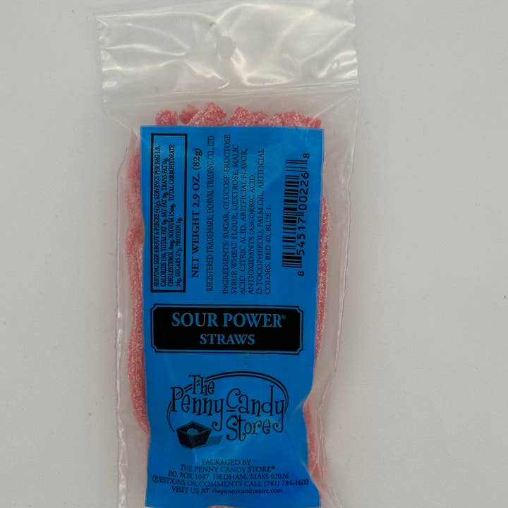The Penny Candy Store - Wholesale Gummy - Pink Lemonade Sour Straws1