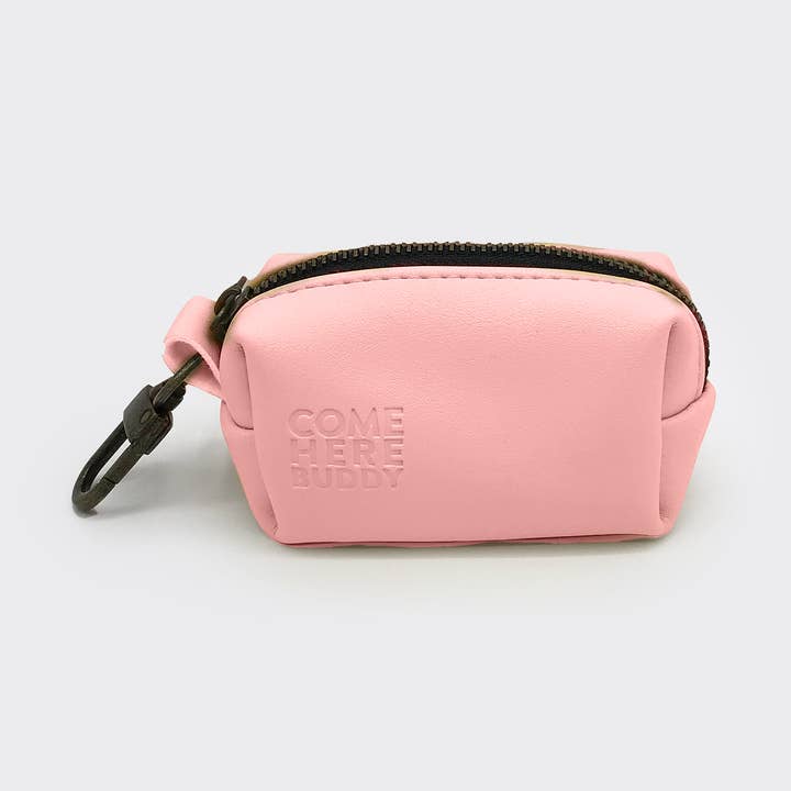Leather Poop Bag Dispenser for wholesale by Come Here Buddy