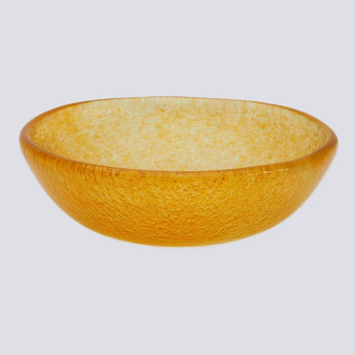 Enfarvet skålsuppe 16x6 orange for engroshandel hos Cavari Atelier